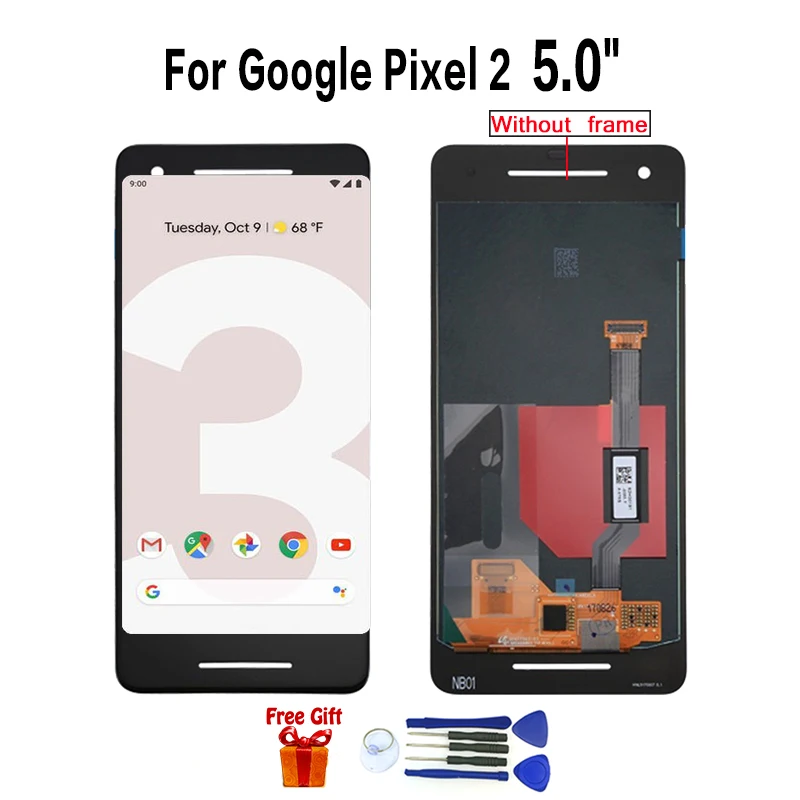 

For Google Pixel 2 display lcd screen replacement for Google Pixel 2 lcd display touch screen assembly modules