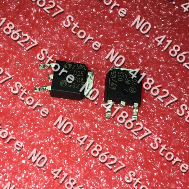 Modest 10PCS/LOT STD25NF10L D25NF10L TO-252 Field Effect MOS Tube N-Channel 25A 100V SMD
