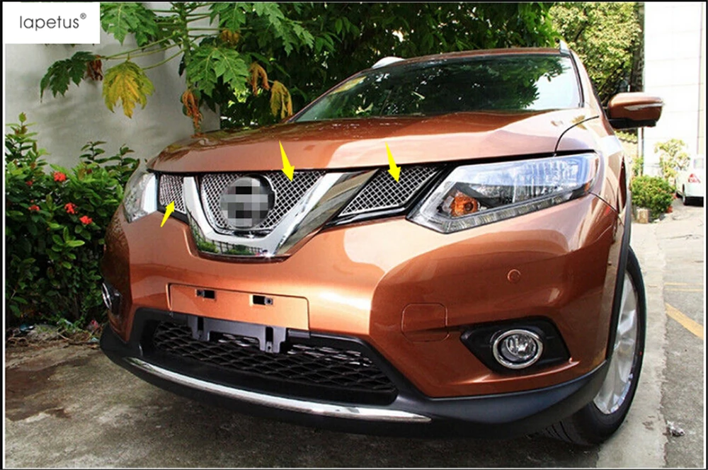 Lapetus аксессуары для Nissan X Trail T32 Rogue 2014 2016 соты стиль Передняя лицевая решетка гриль