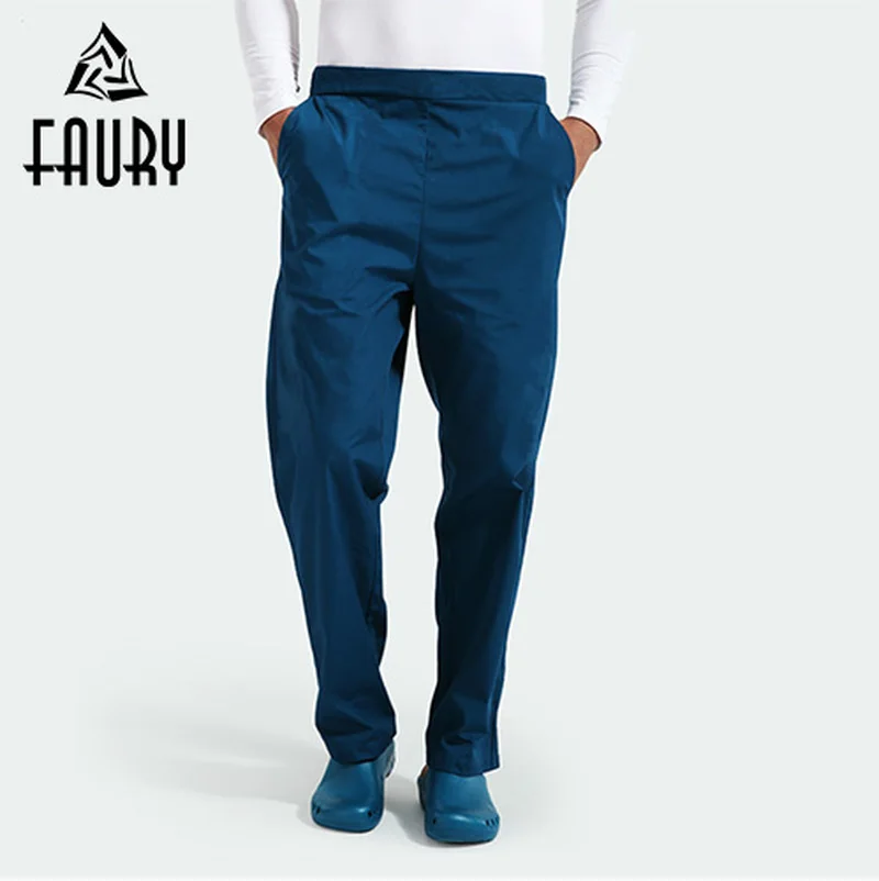 

Men Women Hospital Medical Surgical Scrub Operating Room Work Pants Surgeon Dental Clinic Stomatology Overalls Lab Pants Uniform