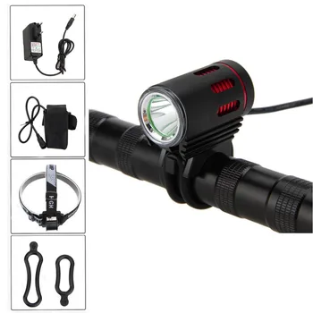 

Waterproof 3000 Lumen Cree XML L2 LED Bike Light Front Lamp Safety Rear Light bicycle accessories + 18650 Battery Pack + Charger