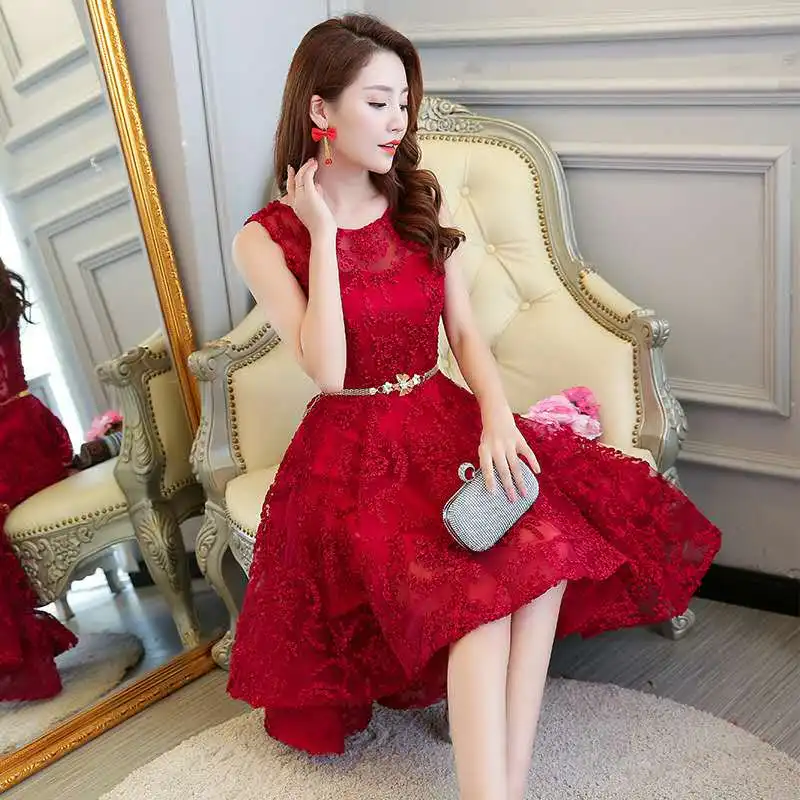 

New Elegant Lace Evening Dress Scoop Neck Short Formal Party Dress Mini Homecoming Graduation Dresses Special Occasion Dresses