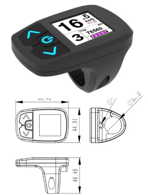 TFT дисплей editable+ контроллер 24v36v48v350w 6mosfet+ мотор 10 дюймовый электровелосипед аксессуар скутер MTB конверсионный комплект