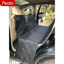 Чехлы для автомобильных сидений для собак, Сетчатое визуальное окно, устойчивое к царапинам заднее сиденье с 1 ремнем безопасности для собак и 2 карманами для хранения, переноска для собак