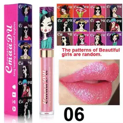 12 Цветов Для женщин девочек блестящие жидкая губная помада блеск для губ бальзам НЮ металлическим отливом пигмент Водонепроницаемый