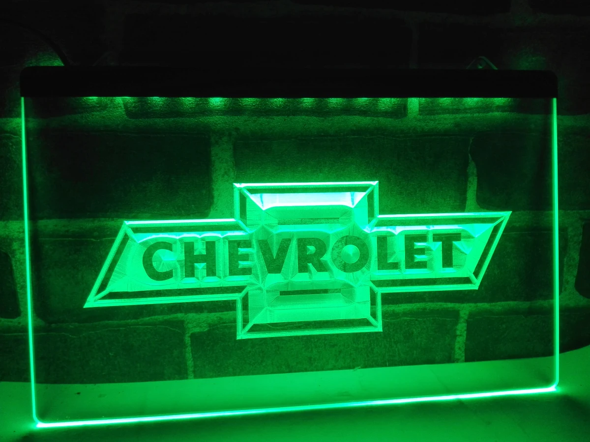 

LG033- CHEVROLET LED Neon Light Sign hang sign home decor crafts