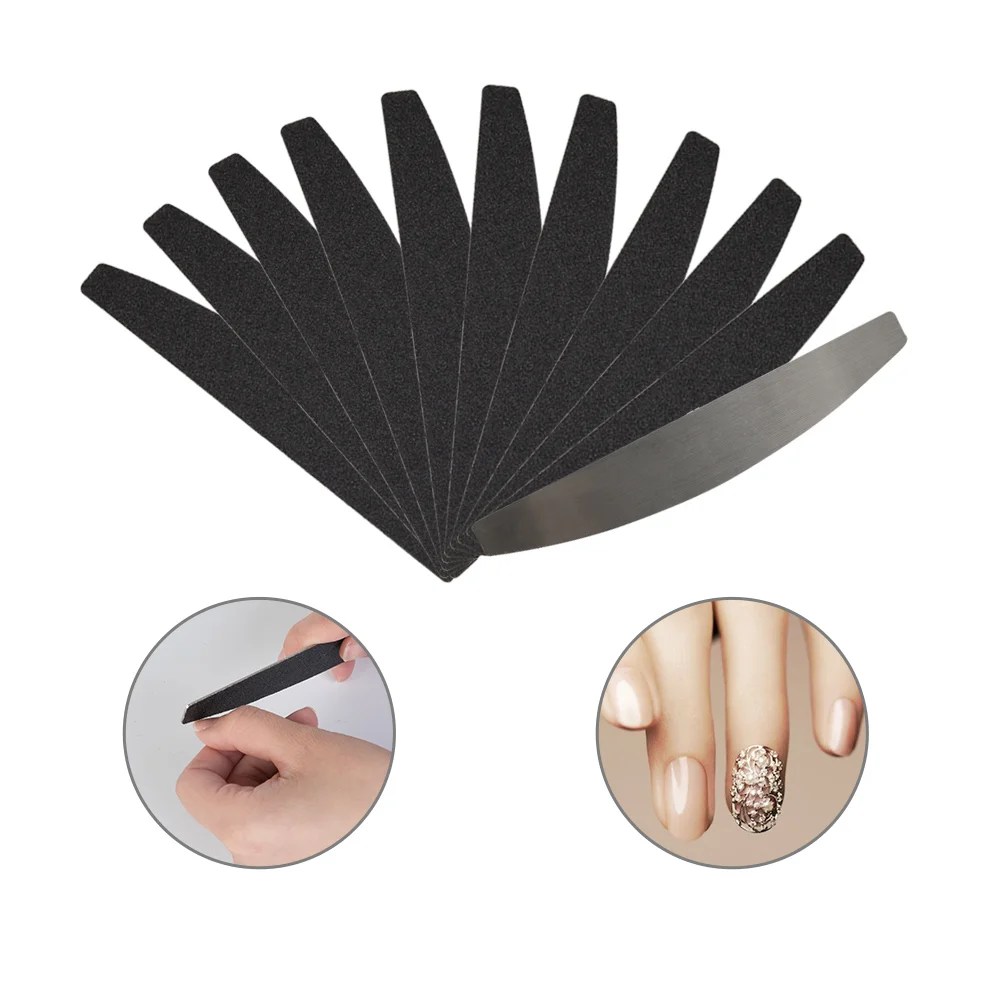 

10pcs/lot Nail Files Set Sanding Buffer with Stainless Steel Buffer Pedicure Manicure Sanding Nail Tool