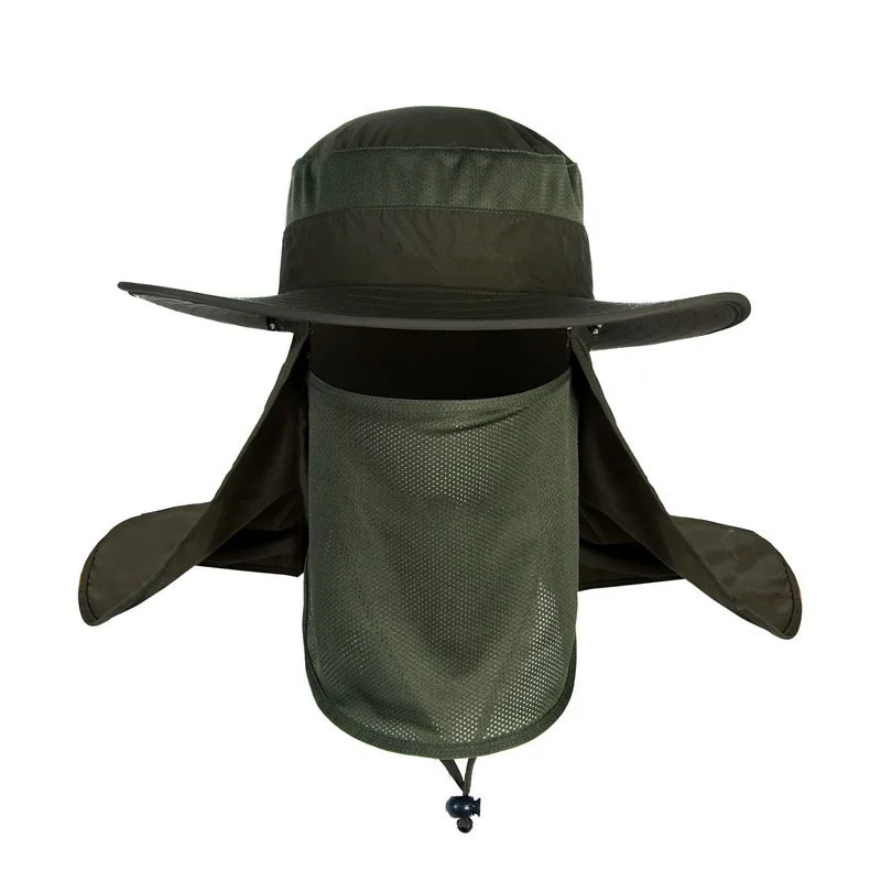 Breathable Fishing Caps Sunshade Outdoor Sport Camping Hiking Visor Hat UV Protection Face Neck Cover Fishing Sun Protect Cap