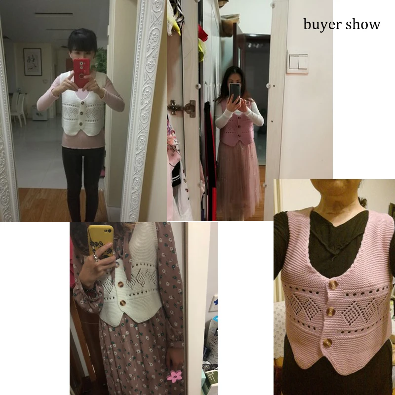 2019 Новинка женское весеннее пальто куртка без рукавов Вязанный жилет женская