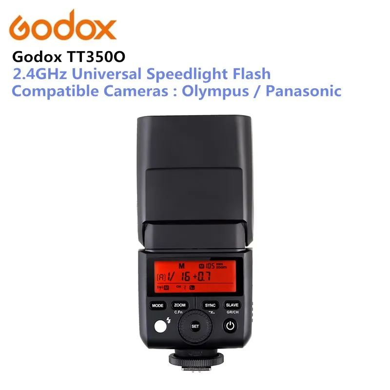 

Godox TT350O Mini 2.4G Wireless Speedlite Camera Flash TTL HSS 1/8000S for Panasonic DMC-CX85 DMC-G7 DMC-GF1 DMC-LX100 DMC-G85