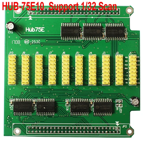 HUB-75E10 2018 Поддержка карт адаптера 1/32 scan 10 * HUB75B HUB75E поддерживает светодиодный ную