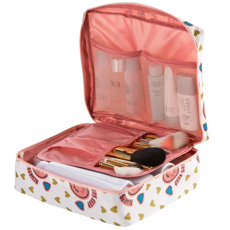Us 5 76 52 Off Neceser Zipper Makeup Bag Neceseries Cosmetic Flower Beauty Case Make Up Kit Purse Organizer Storage Travel Wash Pouch In