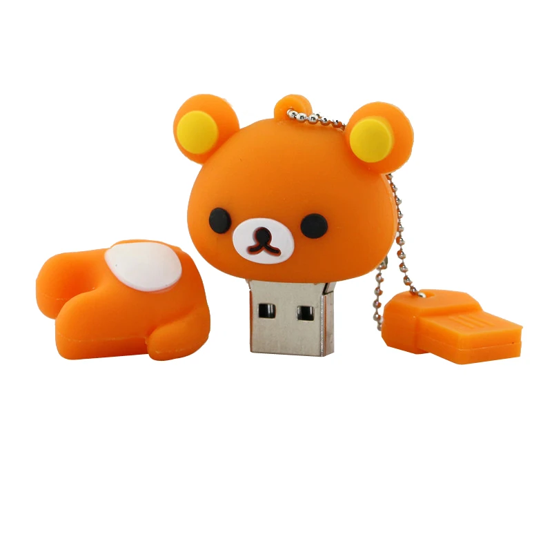 Милый флеш-накопитель Rilakkuma Bear стиль USB флеш-накопитель карта памяти U диск 4 ГБ 8 ГБ 16 ГБ 32 ГБ 64 Гб 128 Гб