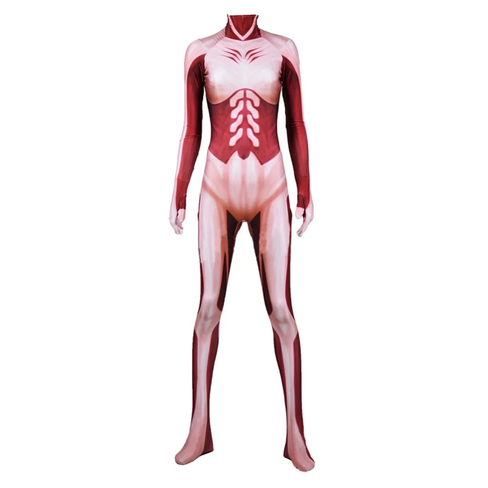 Attack on Titan Leonhardt Female Bodysuit Cosplay Costumes 3D Print Halloween Zentai Catsuit Lycra Woman Girls Ladys Bodys |