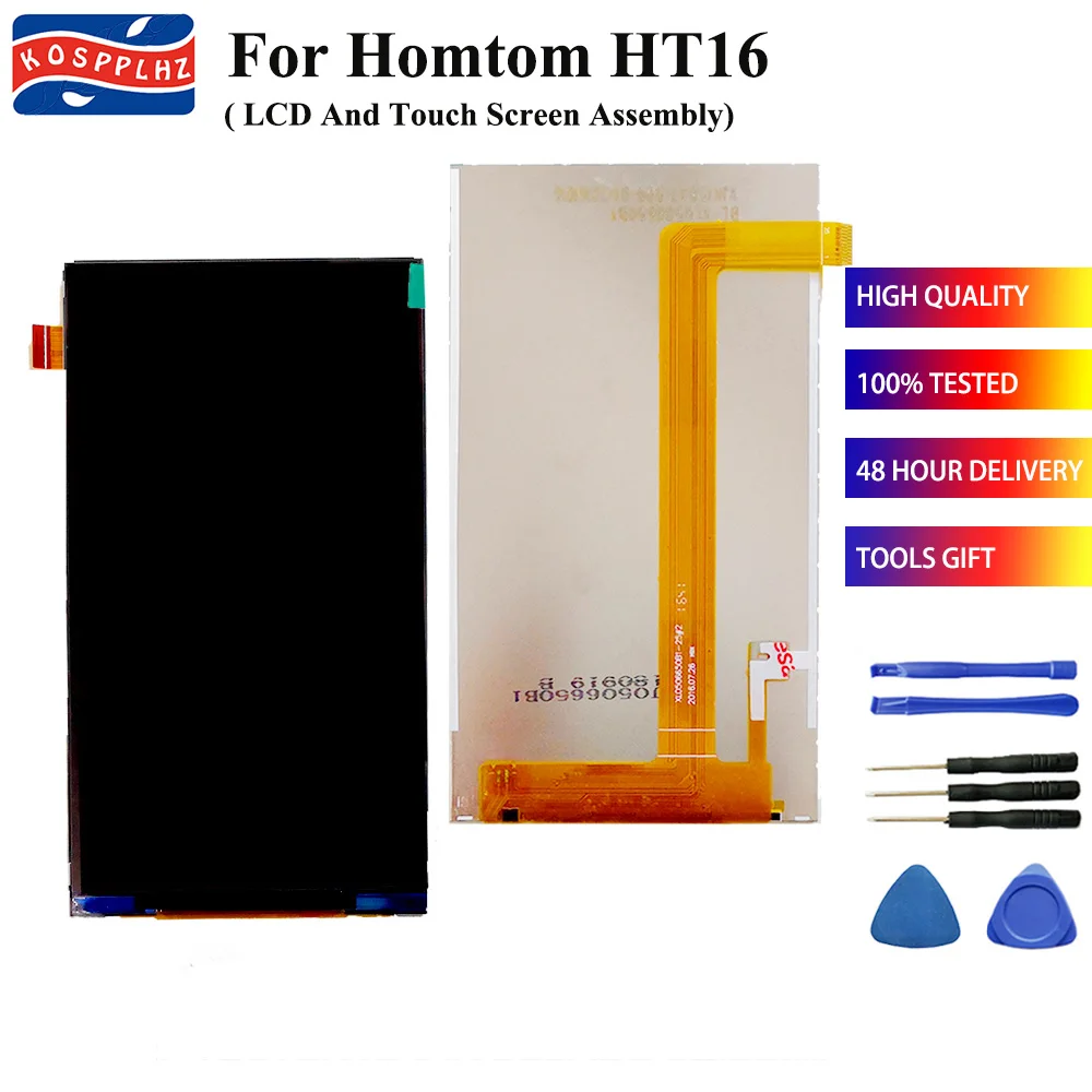 

5.0 inch For Homtom HT16 LCD Display Digitizer for Mobilephone Digital with free tools