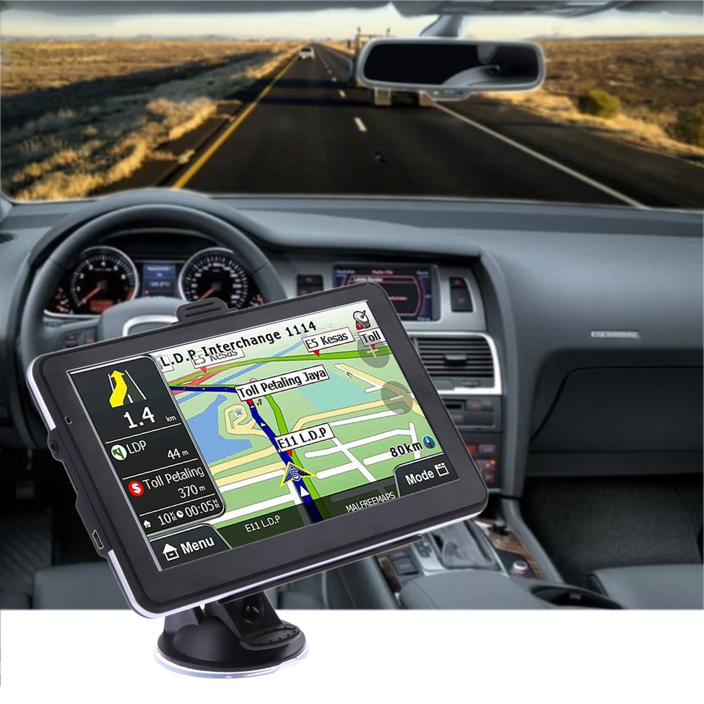  Neue 7 zoll HD Auto LKW GPS Navigator 800 MHZ FM/DDR 8 GB/128 Mt Touchscreen Karten Unterstützung F