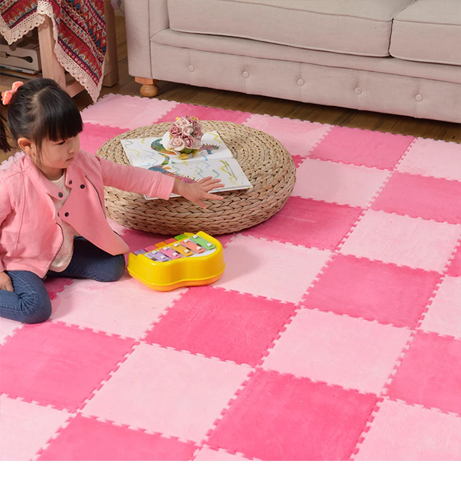 Esteira do Jogo do Bebê de Pelúcia para Crianças Lote Crianças Tapete Eva Foam Mat Desenvolvimento Puzzle Piso Macio Rastejando Jogo Playmat 10 Pçs - Mod. 254786 6 Tapetes de jogo