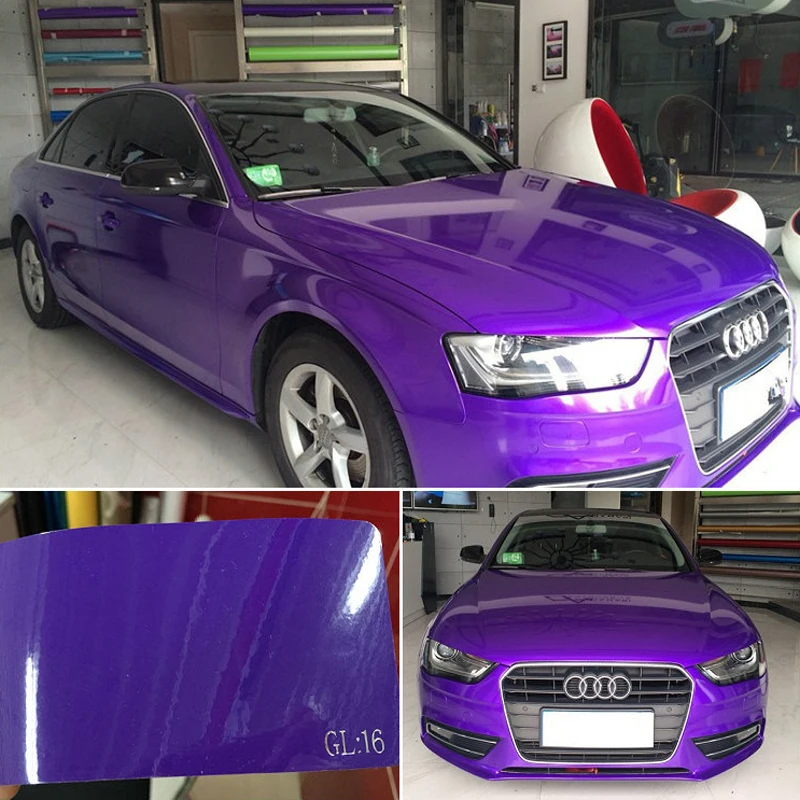 Purple Glossy Vinyl Film Wrap
