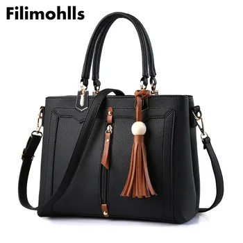 

Brand Tassel Women Bag High Quality Female Shoulder Bag With Beading Women Leather Handbag Vintage Women Messenger Bag F-425
