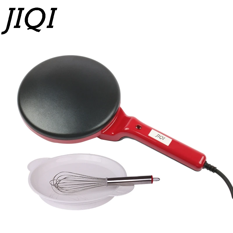 JIQI Mini Electric Crepe Maker Pizza Pancake Cooking Pan Kitchen Non
