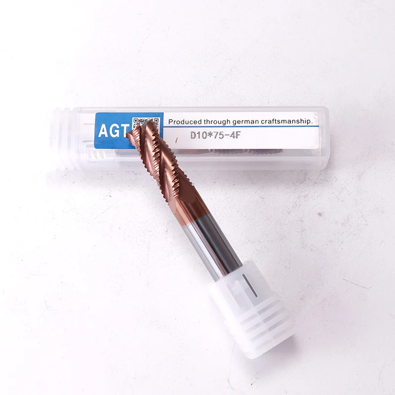 

Augusttools Cnc Milling Tools Metal Cutter Roughing End Mill HRC55 4 Flutes Tungsten Steel Milling Cutter Alloy Carbide End Mill