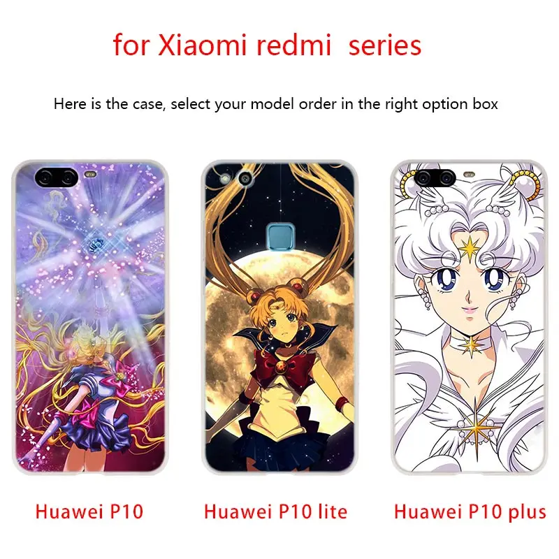 Чехол для телефона из ТПУ с Сейлор Мун мягкие чехлы Huawei P40 P30 P20 Pro P10 P9 Lite p30lite p40lite P