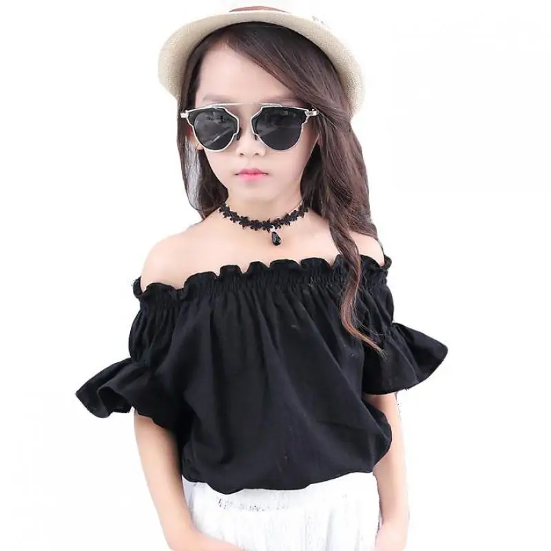 

Summer White Shirts For Girls 2018 Toddler Girls White Blouses Korean Kids Clothes Baby Girls Blouses Blusa Feminina 10 12 Years