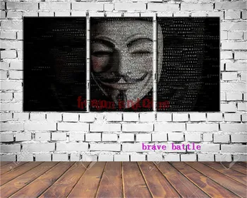 

V for Vendetta Canvas Painting Living Room Home Decor Modern Mural Art Oil Painting