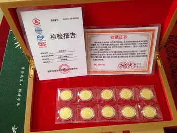 

2016 Monkey plum plate gold suit. Monkey gold. Monkey plate gold and silver coins.50 yuan 1/10OZ with Wooden box and certificate
