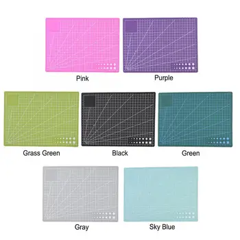 

A4 Grid Lines PVC Cutting Mat Self-healing Paper Leather Fabric Cutting Board DIY Craft Tool