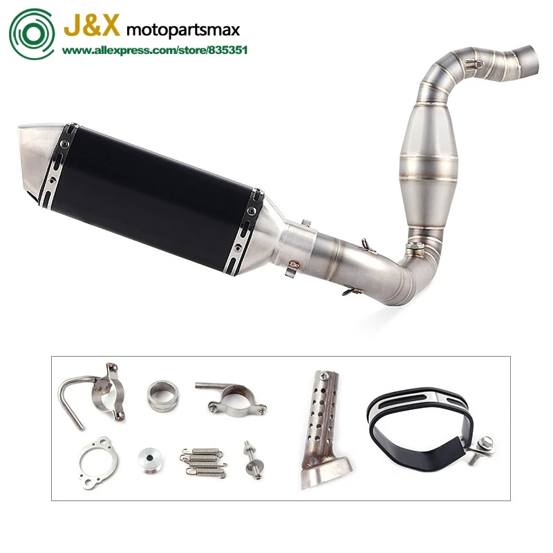 Мотоцикл Полная система глушитель Escape Slip On для bmw G310R G310GS G 310R 310GS средняя