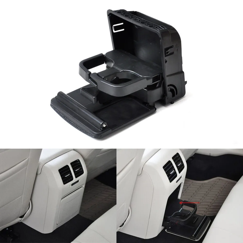 

1PC 1K0862532 Black Beige Car Central Console Armrest Rear Cup Holder Box For V*W J*etta Golf G*TI MK5 MK6 RABBIT EOS