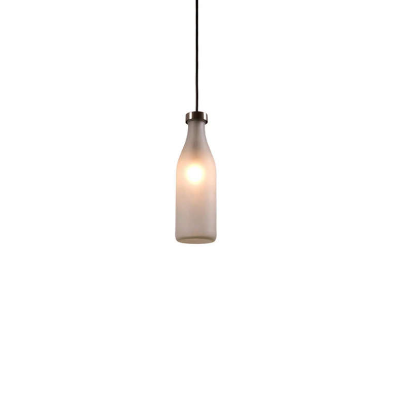 Droog молочная бутылка подвесной светильник люстра освещение led hanglamp лофт декор