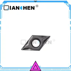 QianChen, 10 шт./лот DCMT11T304 08-FG TC001, обычно используется в керамике, токарная пластина, износостойкое лезвие с ЧПУ, нож для пазования