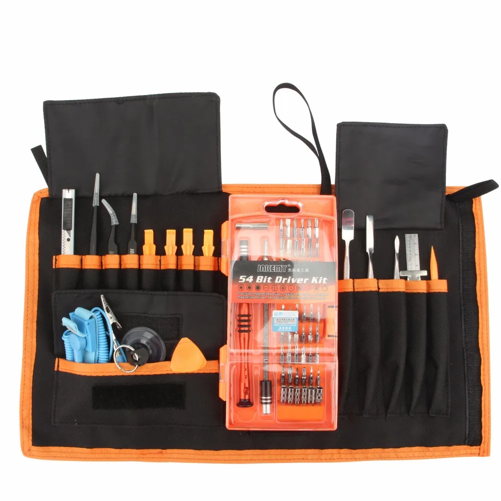 JAKEMY 74 in 1 Professional Repair Tools Kit Screwdriver Set Opening Tool Knife Ruler Tweezers Maintenance Ferramentas JAKEMY 74 in 1 Professional Repair Tools Kit Screwdriver Set Opening Tool Knife Ruler Tweezers Maintenance Ferramentas