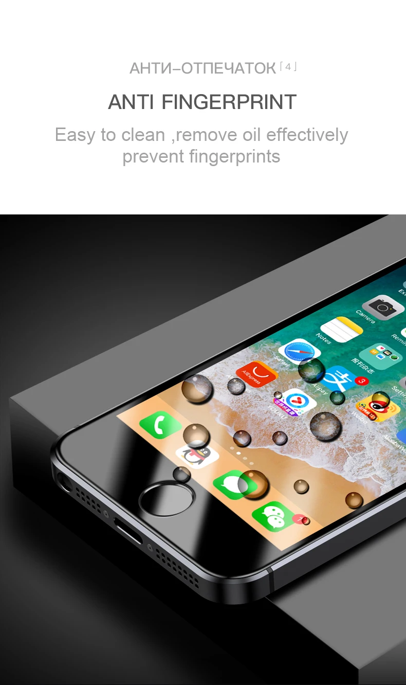 ESVNE 10D полное покрытие, Защитное стекло для iPhone 5S 5 SE, защитное закаленное стекло для Iphone 5 5S Se, пленка