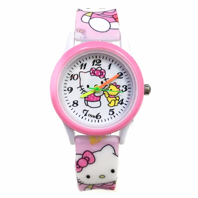 Hello Kitty Cute Children Watches Cartoon Straps Baby Clocks Girls Boy Pink Relo Hello Kitty Cute Children Watches Cartoon Straps Baby Clocks Girls Boy Pink Relo