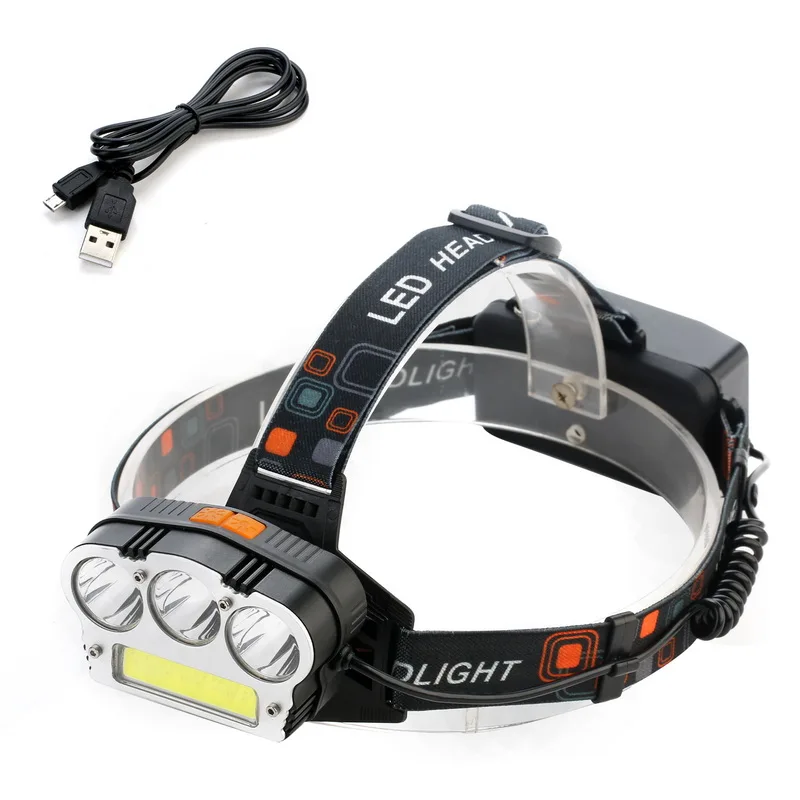 

USB Rechargeable 7 Modes LED Headlamp Water Resistant Headlight Flashlight