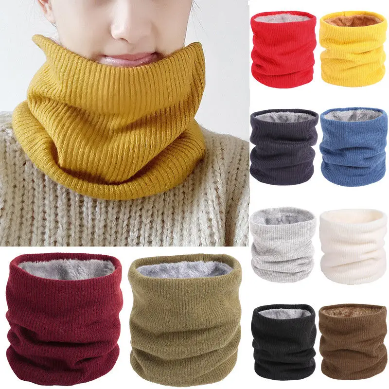 

Neck Warmer Snood Scarf Hat Women Men Ski Winter Warm Thermal Fleece Snowboarding