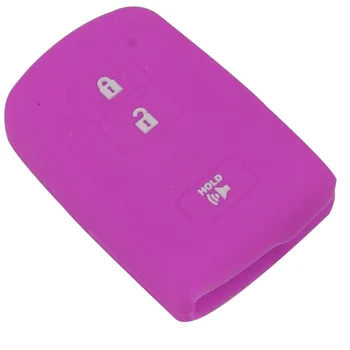 Keyforkess Smart Fob custodia protettiva per telecomando custodia in Silicone per Toyota Tacoma Land Cruiser Camry Avalon Car Styling Protector Wallet. - Jingyuqin Smart Fob custodia protettiva per telecomando custodia in Silicone per Toyota Tacoma Land Cruiser