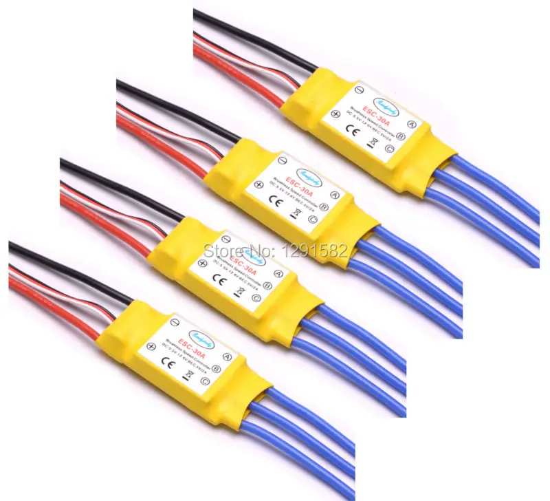 

30A ESC Brushless Speed Controller With 2A 5V BEC RC ESC for F450 Quadcopter Multicopter
