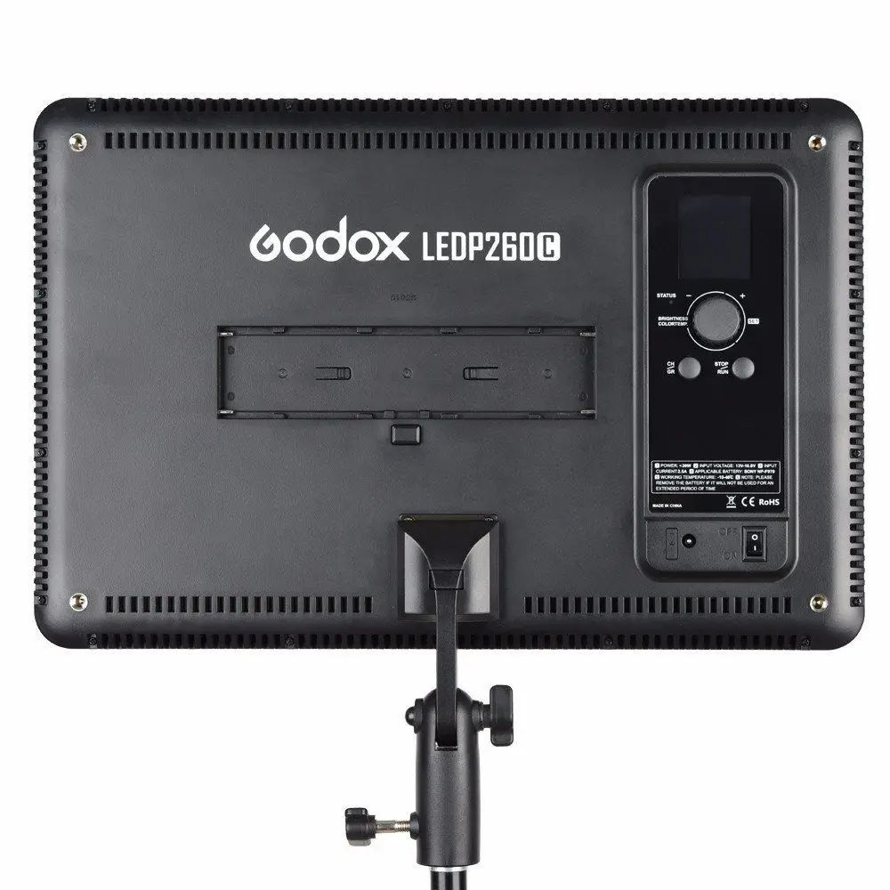  Godox LEDP260C Dimmable 260 LED Video Light with Adjustable Color Temperature 3300K-5600K for DSLR 