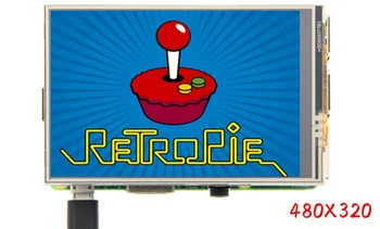 

MHS 3.5 inch for Raspberry Pi color screen TFT LCD 320 * 480 resistive touch support retropie game