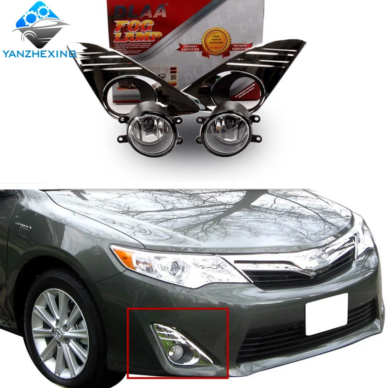 

Two types DLAA complete Fog Lamp Set Bumper Lamp For CamryL/LE/XLE 2012 2013 2014 TY-530 55 Watts 12v Warm Yellow Halogen