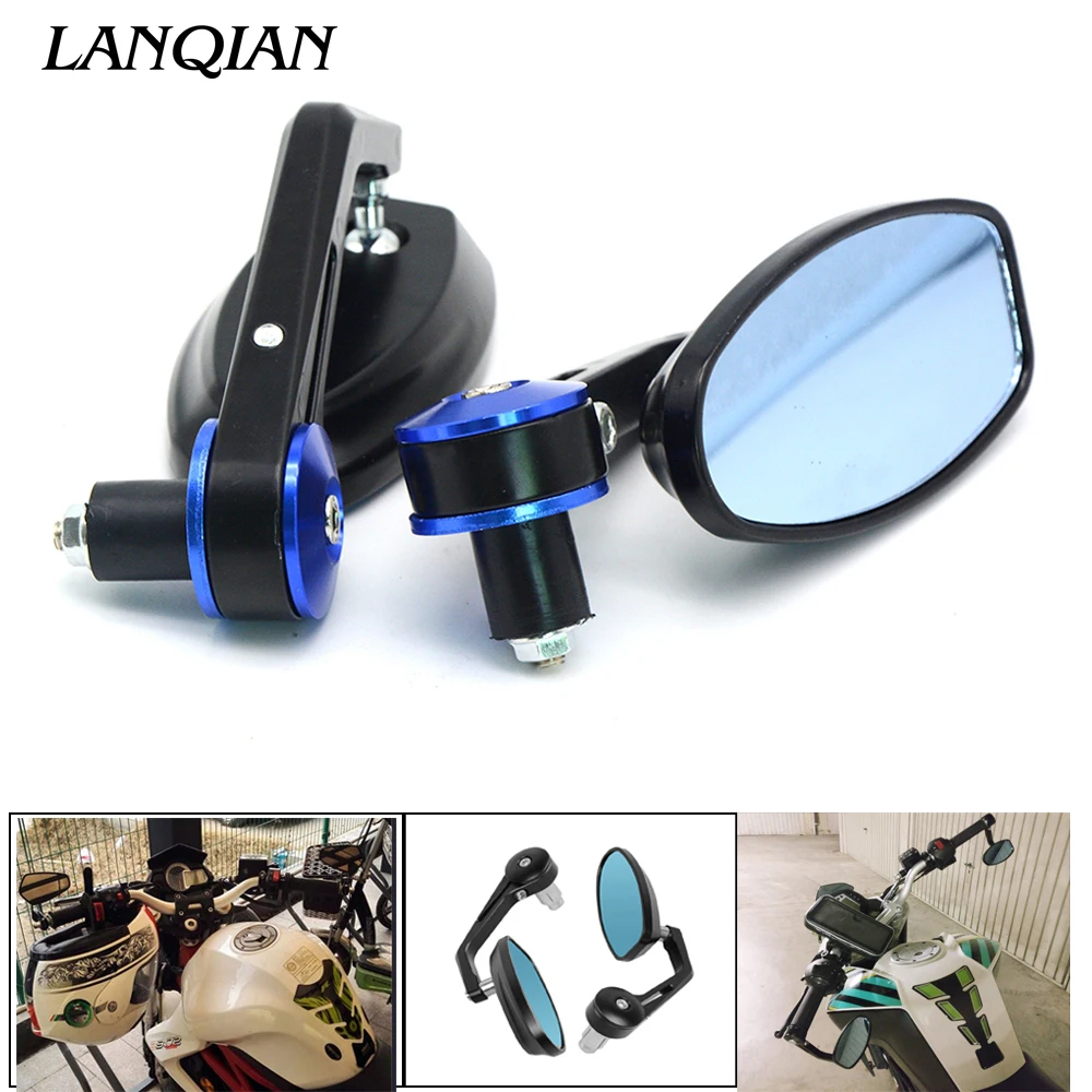 

7/8" 22mm Universal Motorcycle Mirror View Side Rear Mirror For Honda CB1000R CB1100 CB599 / CB600 HORNET CB600F