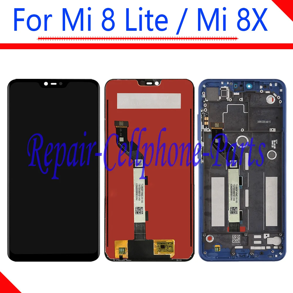 

6.26 inch New Full LCD DIsplay + Touch Screen Digitizer Assembly + Frame Cover For Xiaomi Mi 8 Lite / Mi 8 Youth / Mi 8X