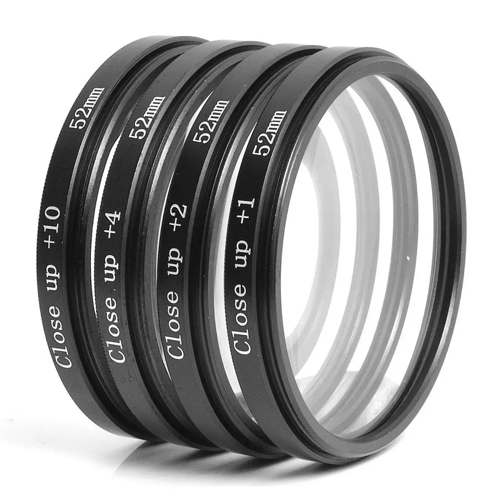 58mm Close up Lens +1+2+4+10 Macro Filter Set for Canon Rebel XS T5i