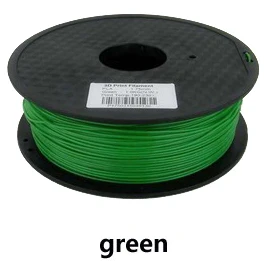 Высокое качество 3d принтеры нити потребительских материалов полного цвета нити PLA/ABS 1,75 мм/3 мм 1 кг - Цвет: Зеленый