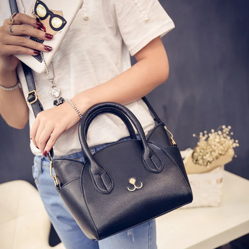 Women Handbags PU Leather Cute Kitty Female Shoulder Bags Fashion Large Cat Pattern Messenger Bag Ladies Sac A Main Bolsa SS0350 (10)