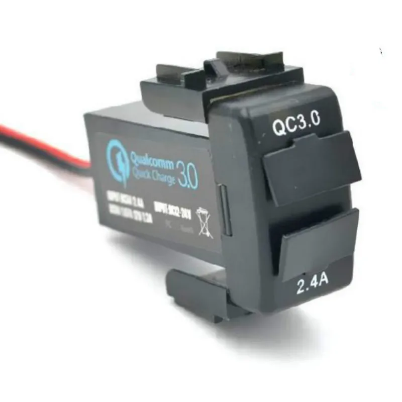 

Car Interface USB Charger Dual Usb Port with QC 3.0 Fast Charge for Nissan TIIDA Sylphy Lannia Teana Qashqai X-trail,Quest